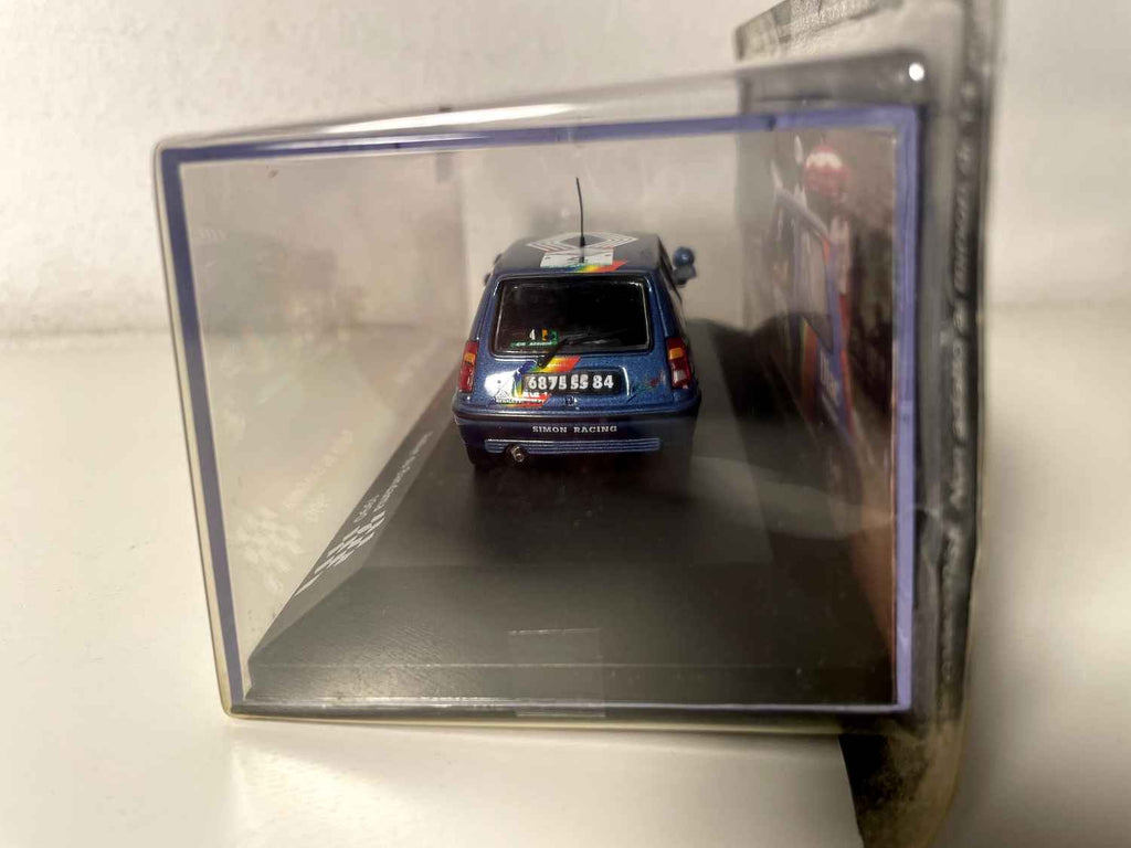 Renault 5 GT Turbo niebieski numer 4 - Rajd Bandama 1990