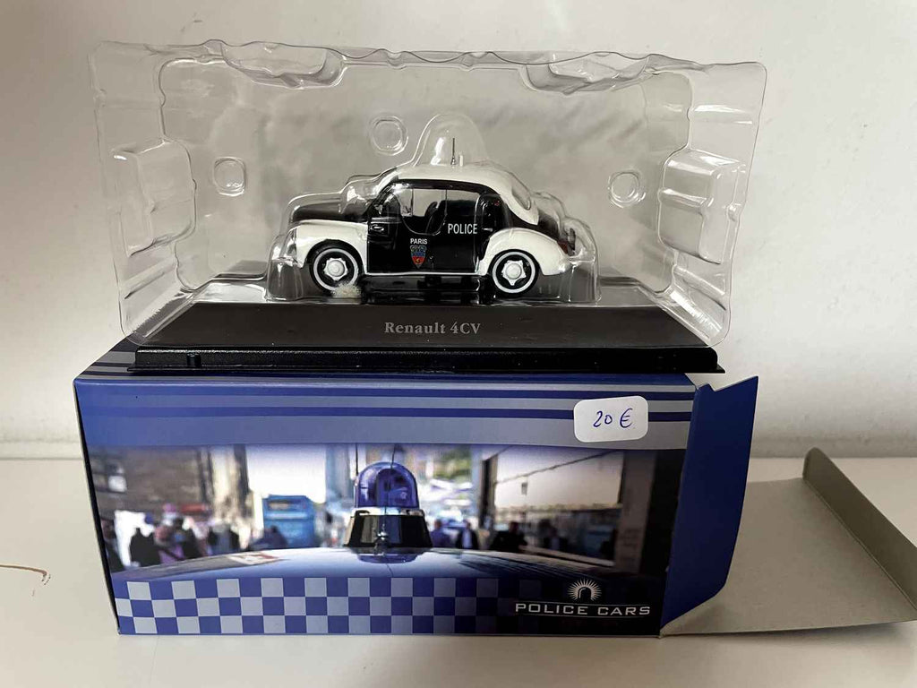 Schwaarz-wäiss Renault 4 CV PARÄIS POLICE