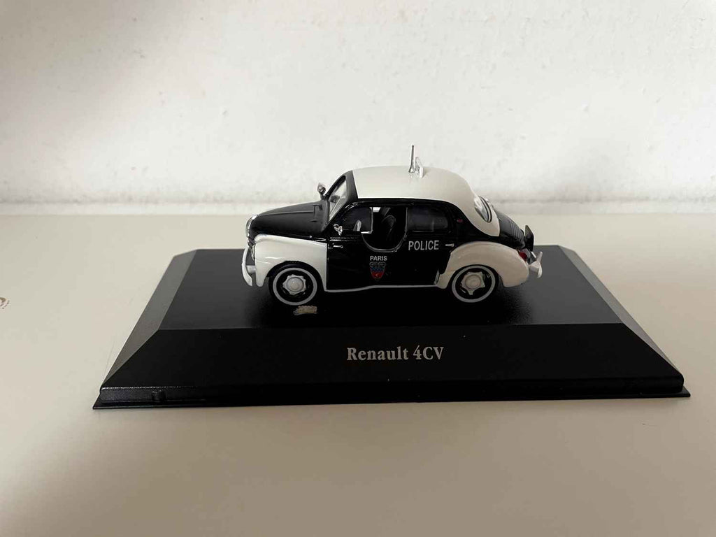 Schwaarz-wäiss Renault 4 CV PARÄIS POLICE