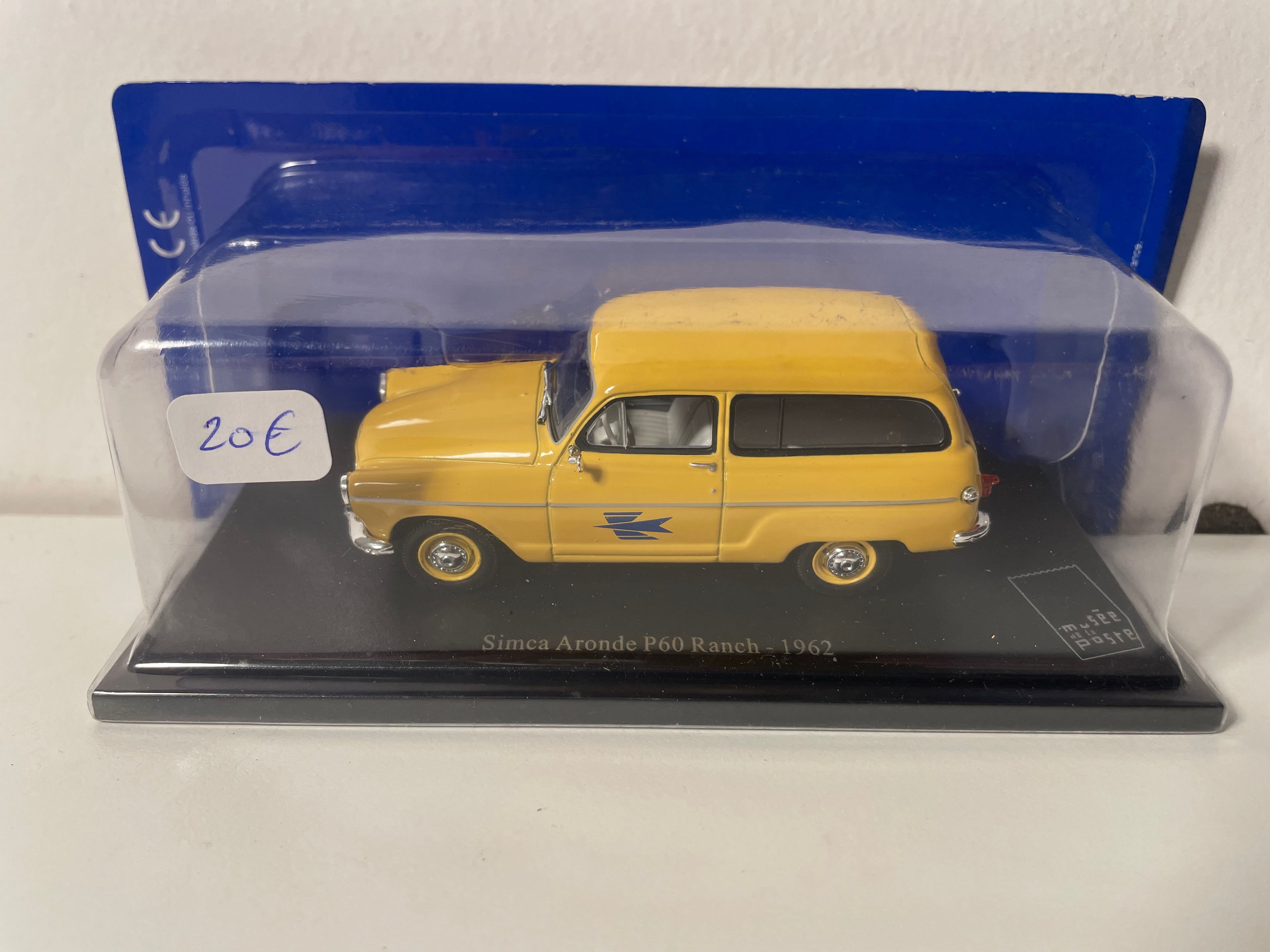 1962 Simca Aronde P60 Ranch Geel - PTT - La Poste