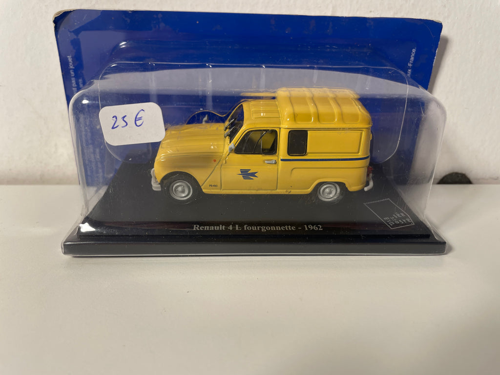 Renault 4L fourgonnette jaune de 1962 - la Poste - PTT