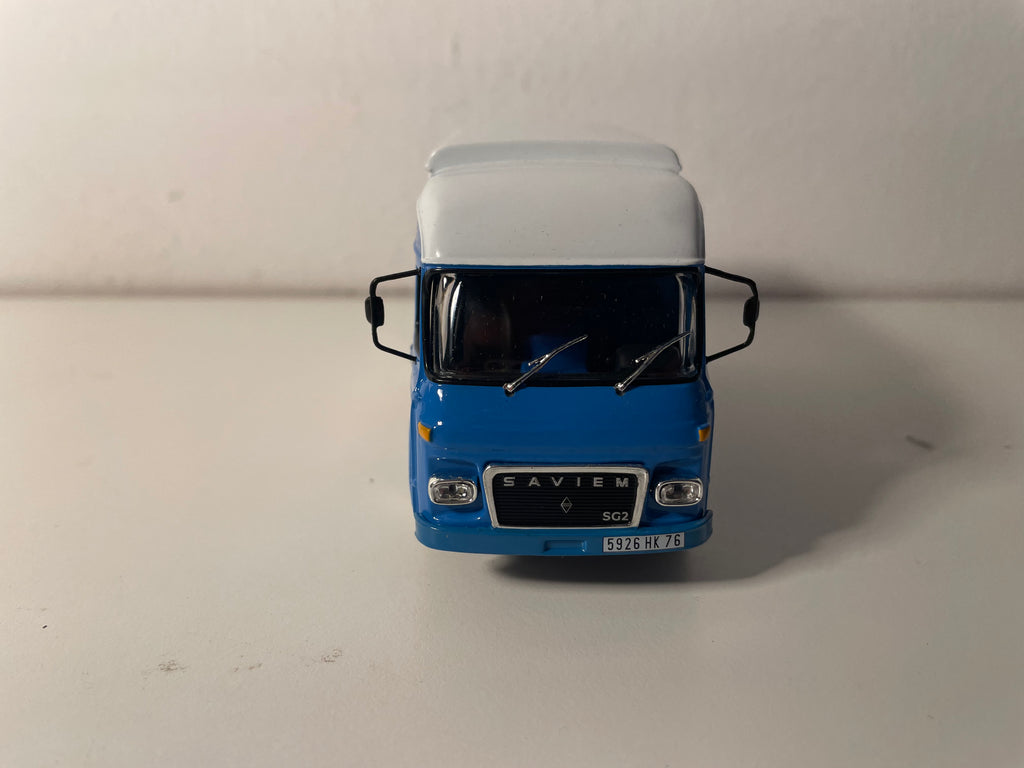 Fourgon Saviem SG2 - Renault - bleu, blanc et rouge - Assistance course Alpine rallye de Monté-Carlo de 1973 - IXO