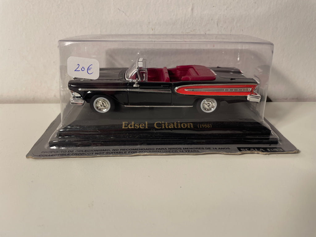 1958 Black Edsel Citation (Amerikaanse auto)