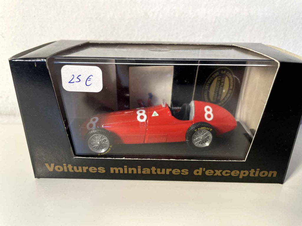 Alfa Romeo 159 czerwony numer 8 Grand Prix Francji 1951 (wyjątkowy samochód miniaturowy nr V1059)