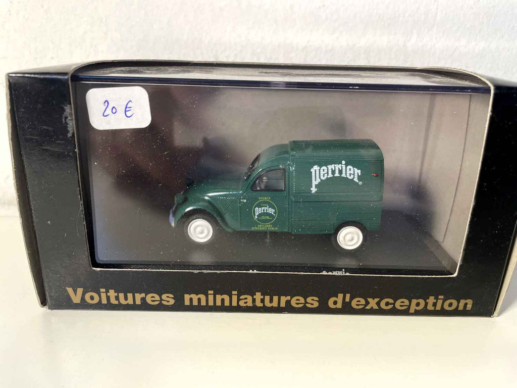 Citroën 2 CV zielony PERRIER - Norev (wyjątkowe samochody miniaturowe nr V 2865)