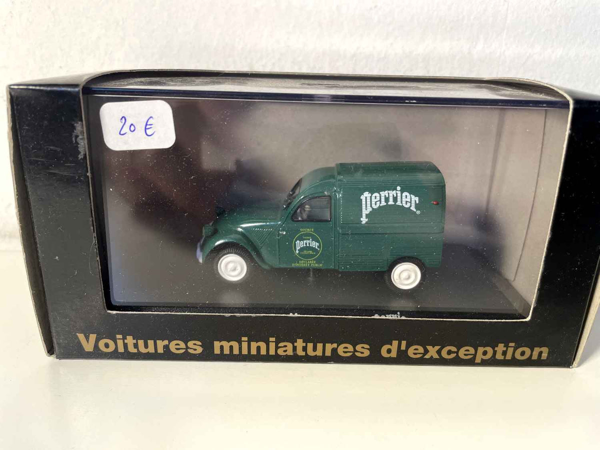 Citroën 2 CV zielony PERRIER - Norev (wyjątkowe samochody miniaturowe nr V 2865)