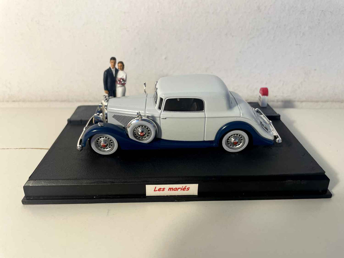 Panhard 6 CS faux cabrioletgréiss a bläiw - La Nationale 7 - d'blau Strooss