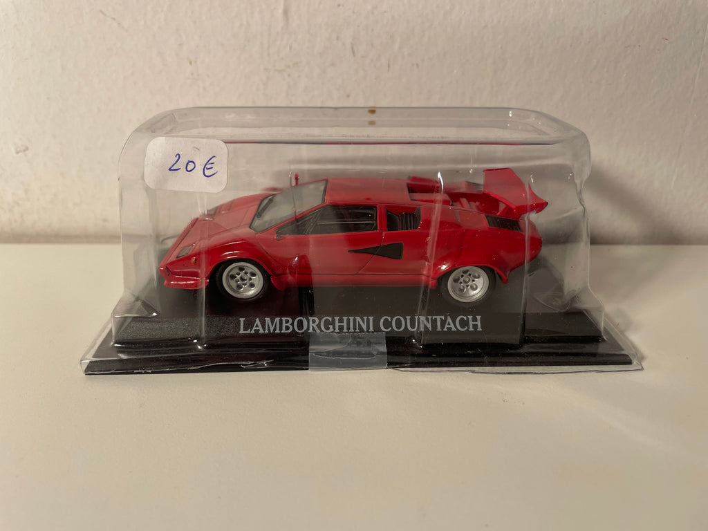 Lamborghini Countach rouge - Del Prado (manque 1 rétroviseur)