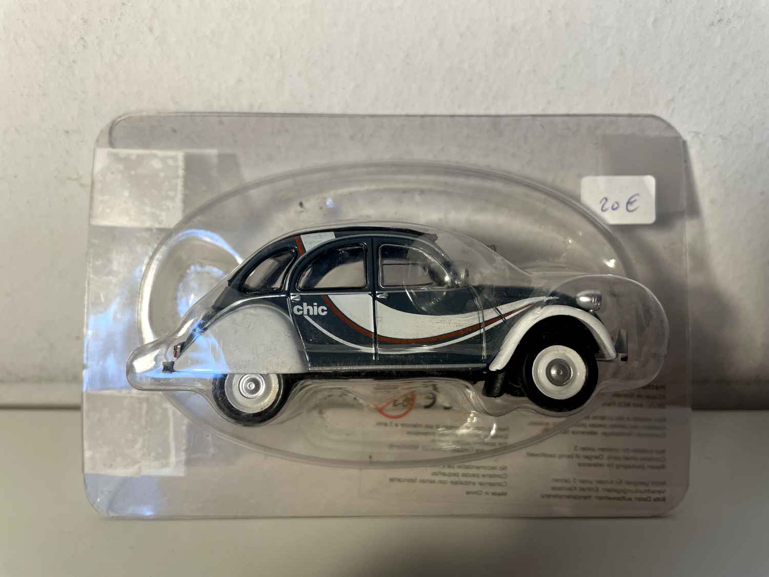 Citroën 2 CV Chic Gray and White (in Blister) - Eligor