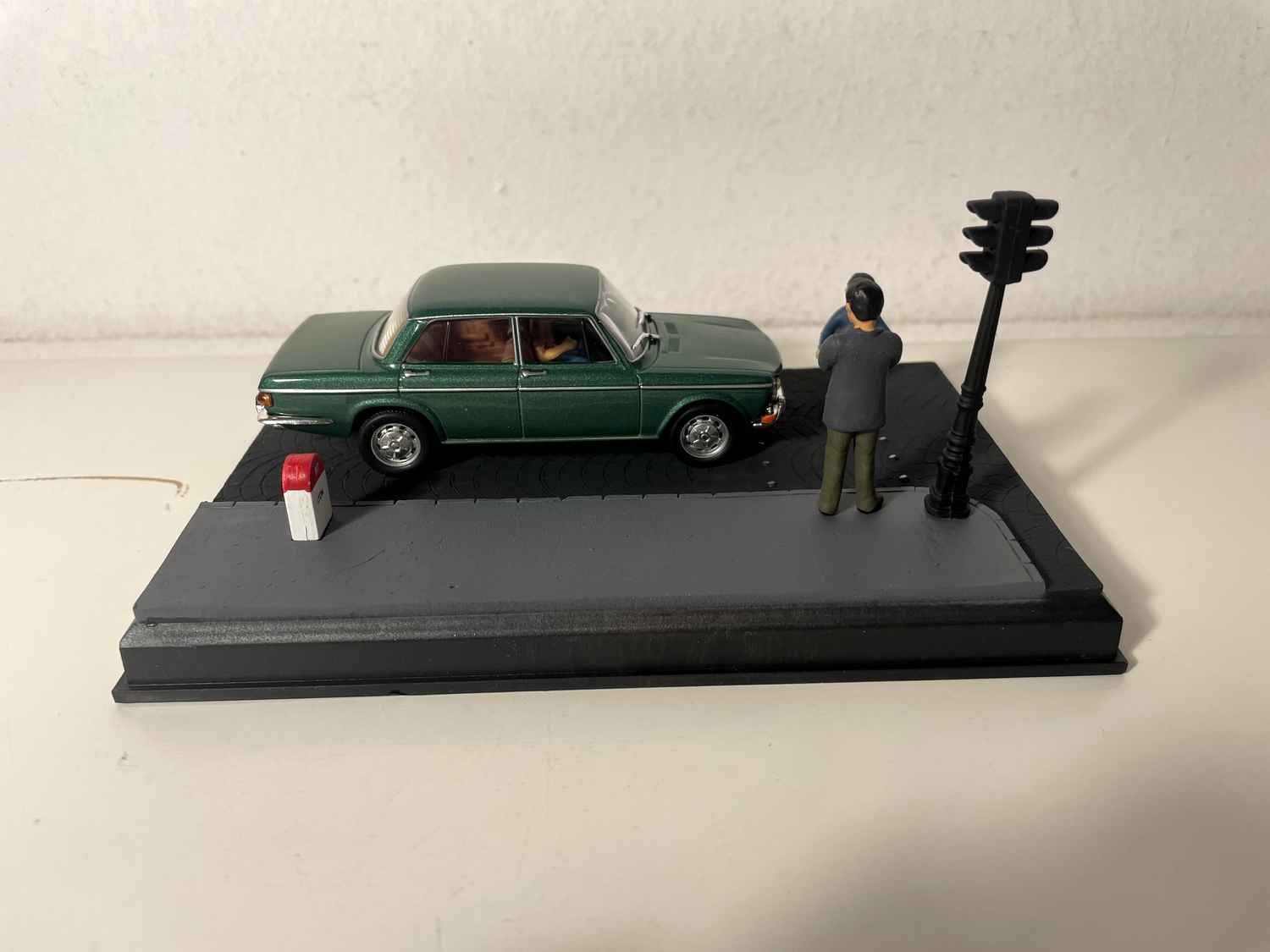 Simca 1501S verde - La Nationale 7 - a estrada azul