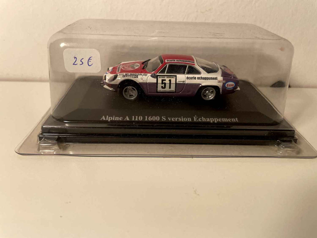 Renault Alpine A110 1600S Rosso - Bianco - Viola Versione scarico (numero 51)