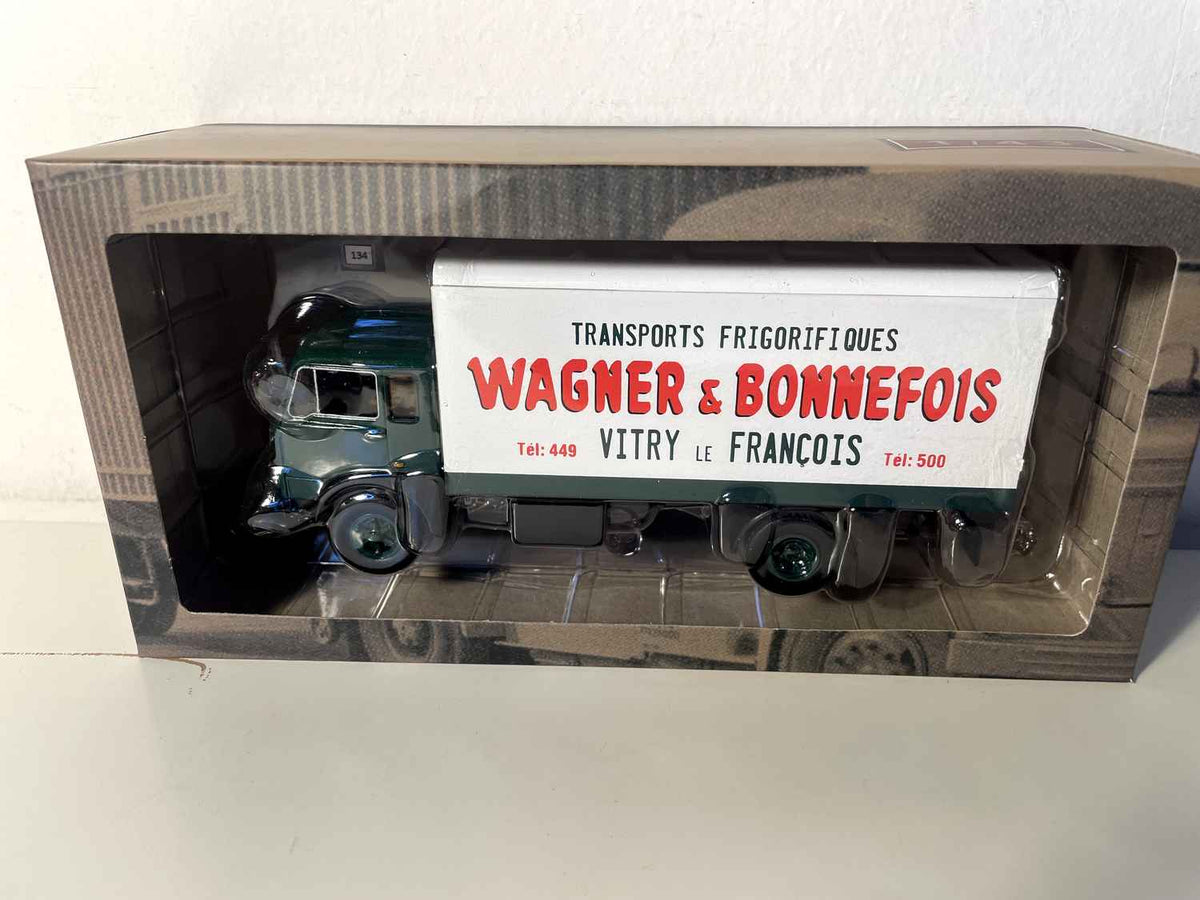 Fiat 643N Refrigerated Truck Green and White (Wagner & Bonnefois Refrigerated Transport)