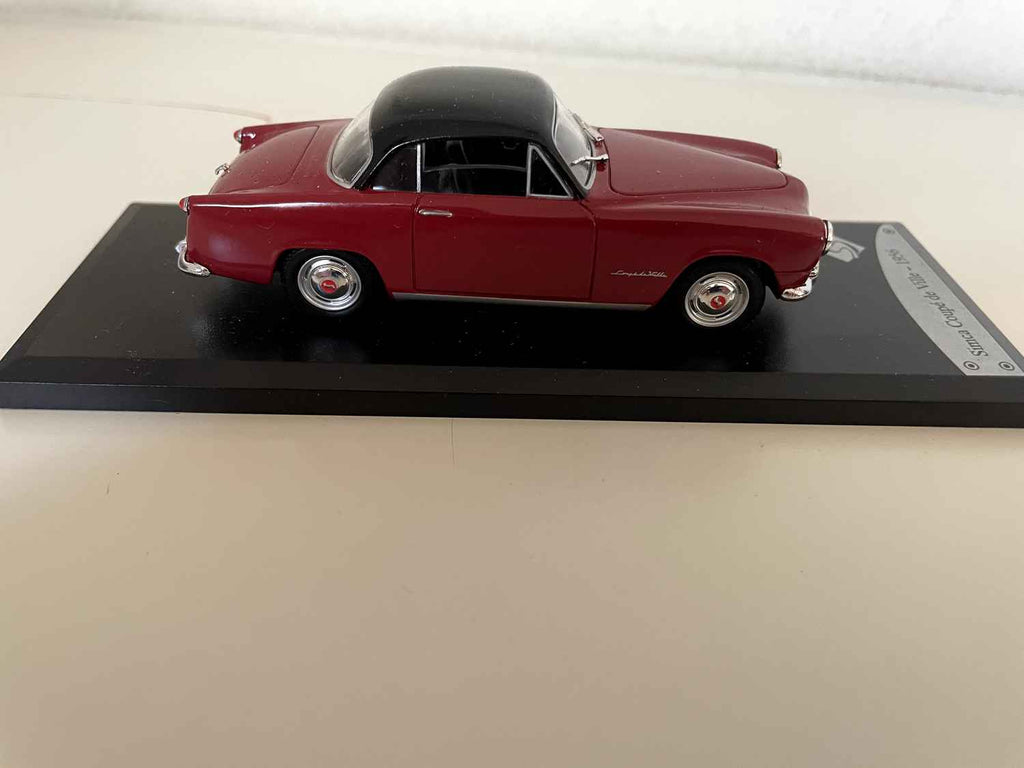 Simca coupé de ville bordeaux de 1956 (Solido)