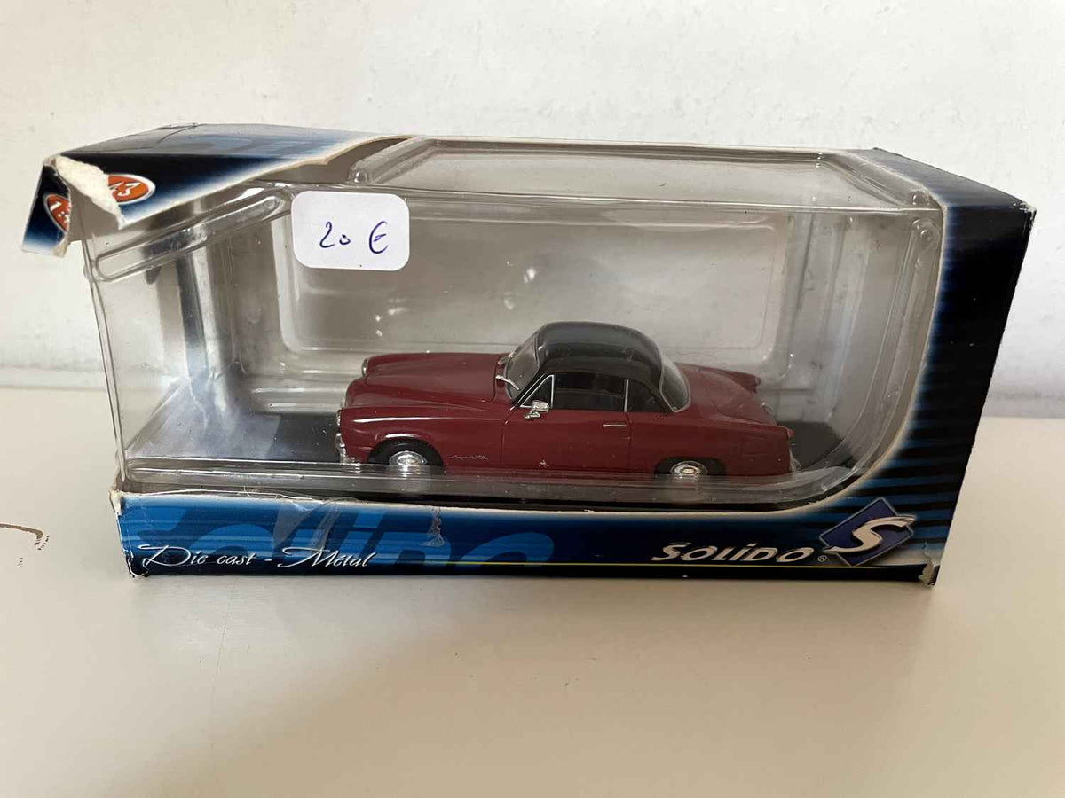 Simca coupé de ville bordeaux de 1956 (Solido)