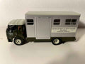 1967 BERLIET GBK horse transport truck "Centre hippique du Mont Feulson" (grey and very dark green truck)