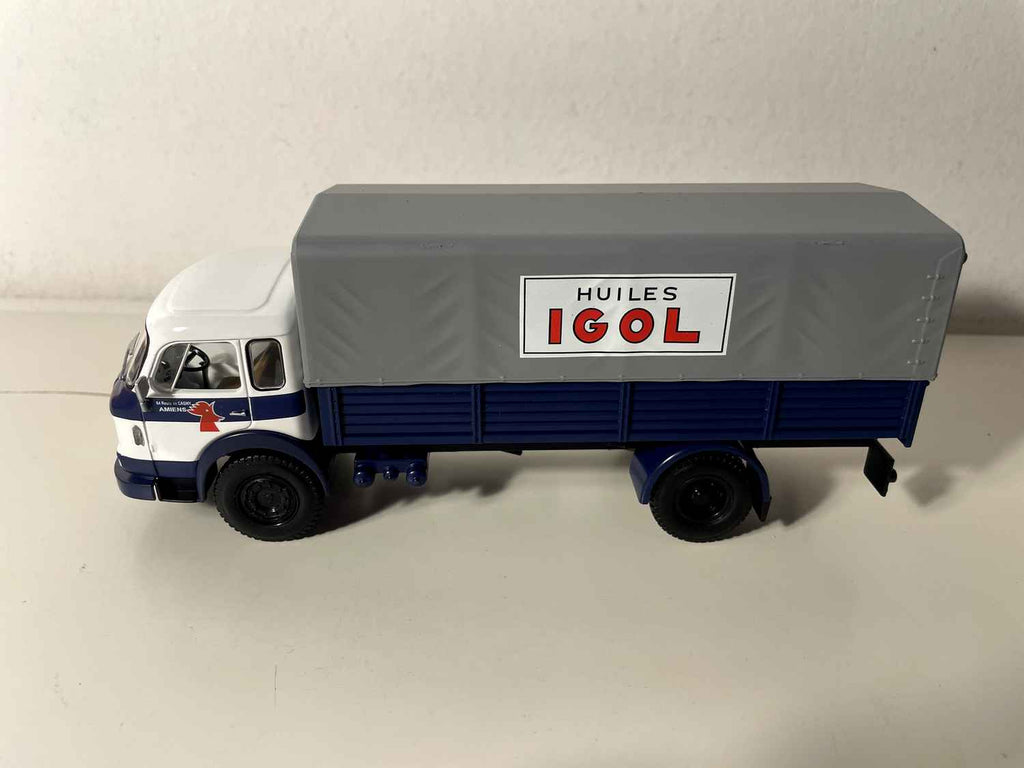 Saviem JL21 blue and gray truck IGOL OILS