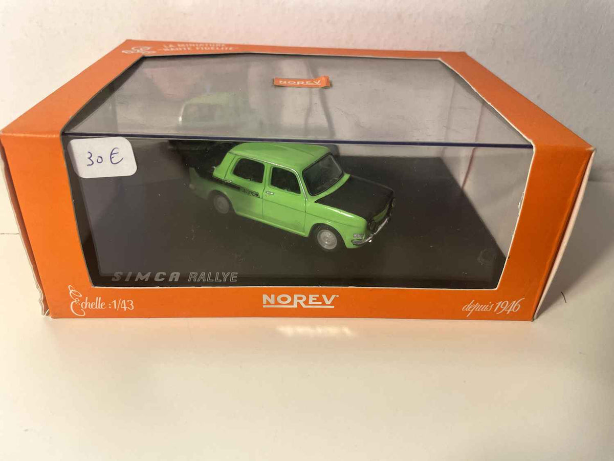 Simca 1000 rally verde e nero (cofanetto rettangolare) - Norev