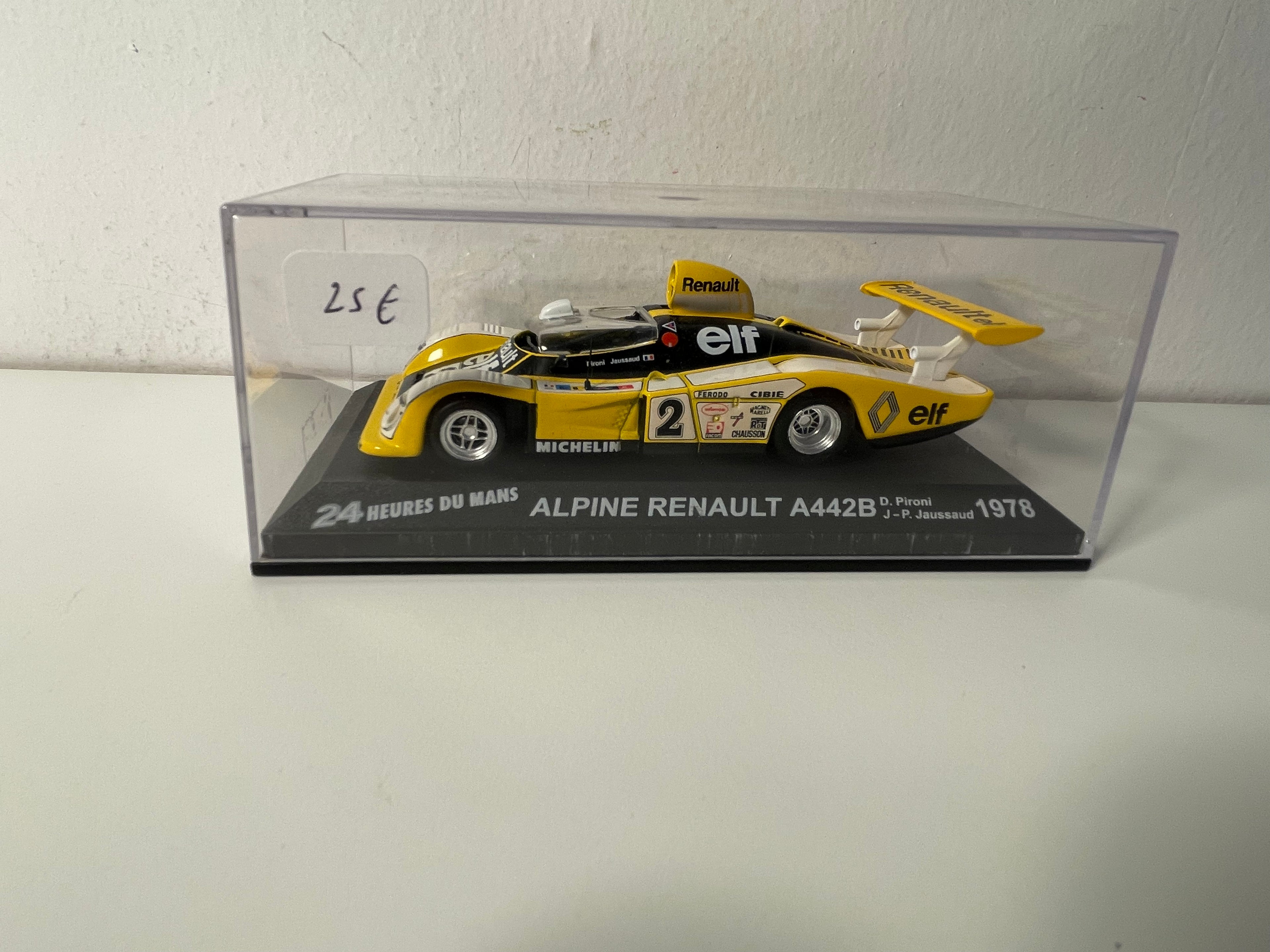Żółty, biały i czarny Renault Alpine A442B numer 2 (24-godzinny wyścig Le Mans z 1978 r.)