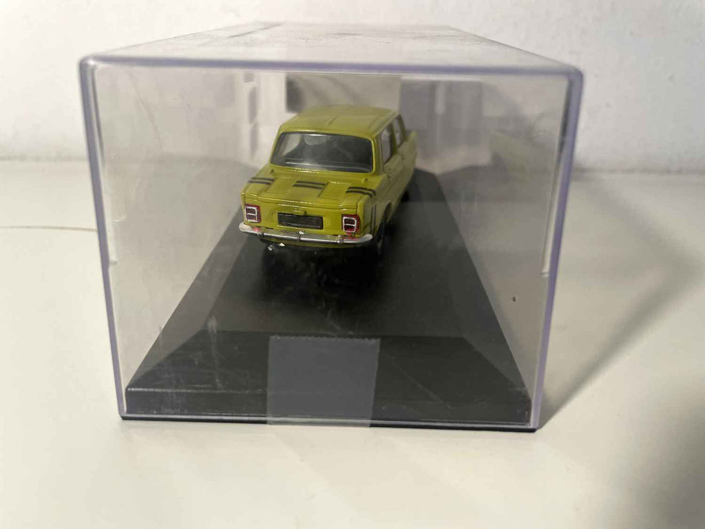 Simca 1000 rallye 2 geel en zwart uit 1973 Solido (auto toegevoegd op een basis)