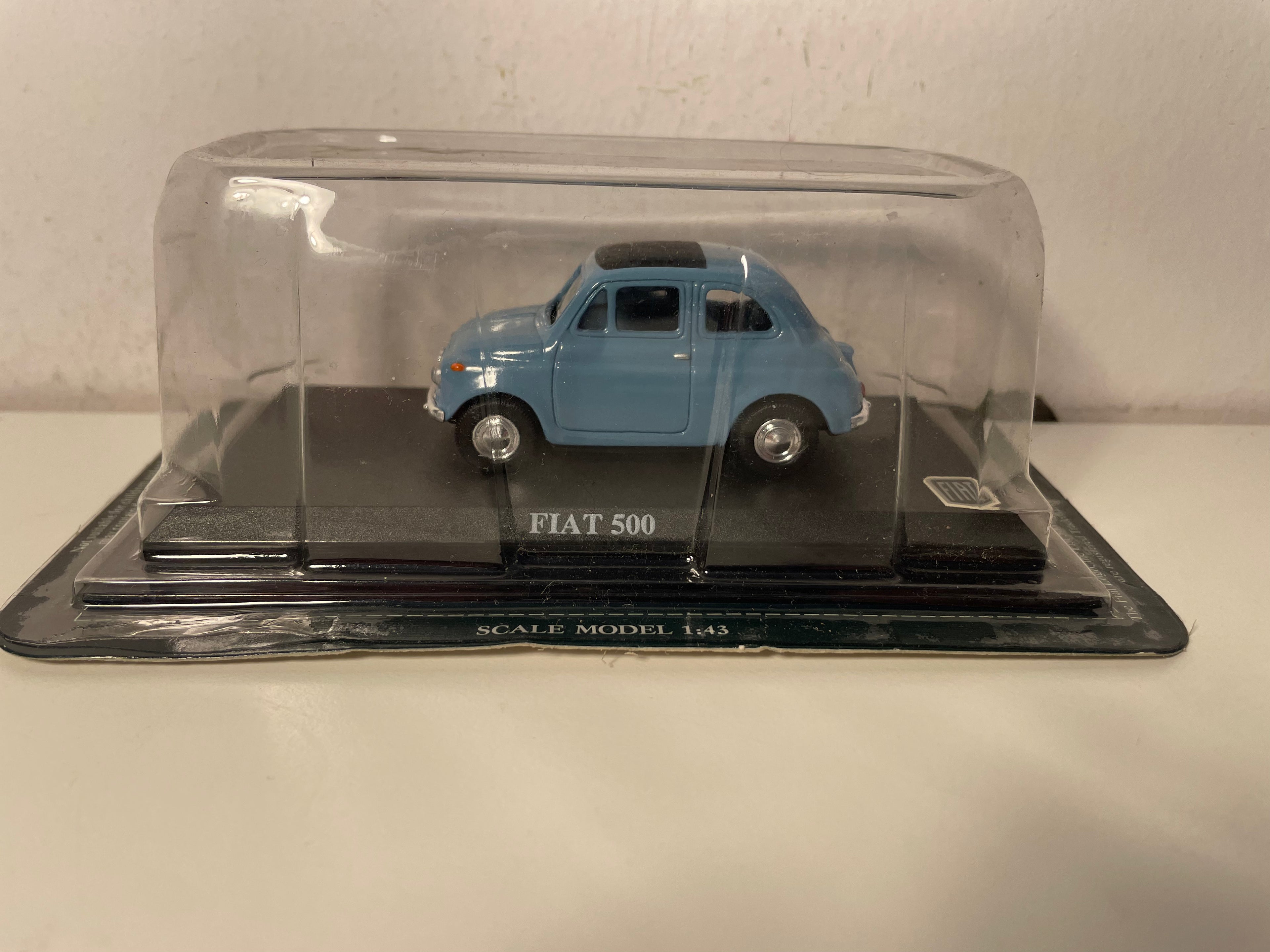 Fiat 500 bleue - Del Prado