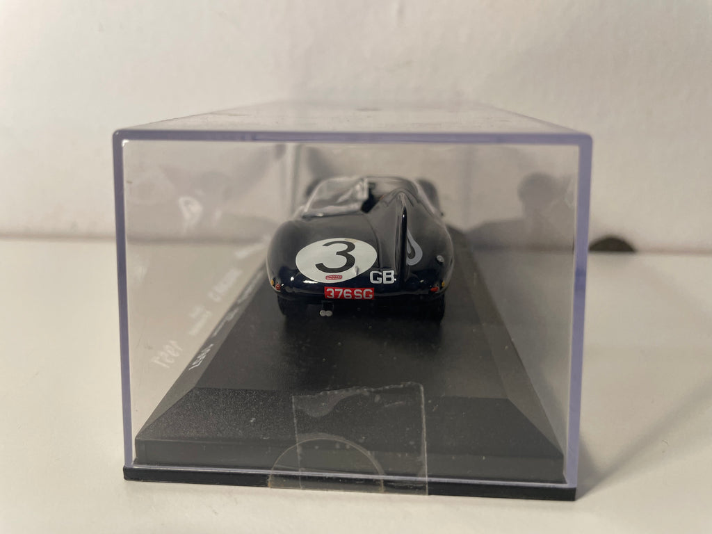Jaguar D bleue très foncée numéro 3 - 24 heures du Mans de 1957