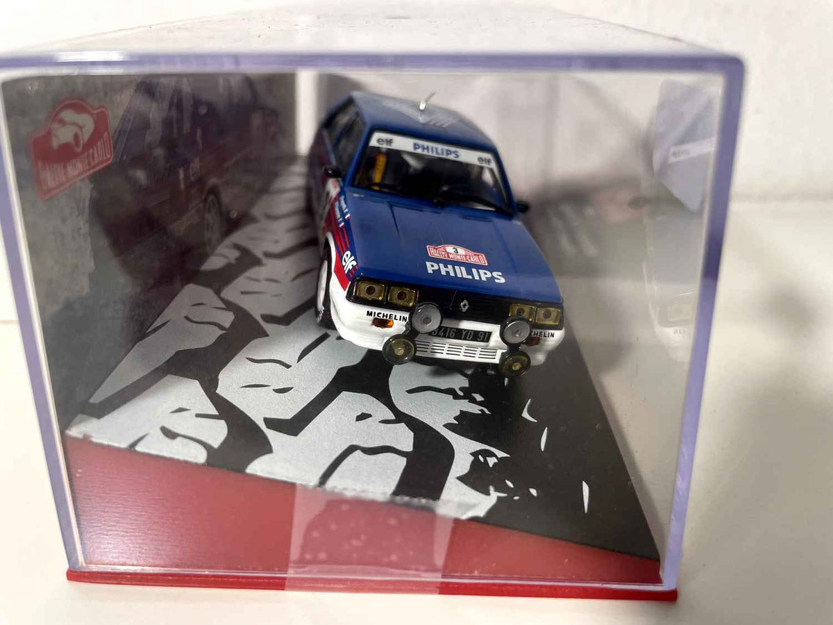 Renault 11 turbo niebiesko-biało-czerwony numer 3 - Rajd Monte Carlo 1987