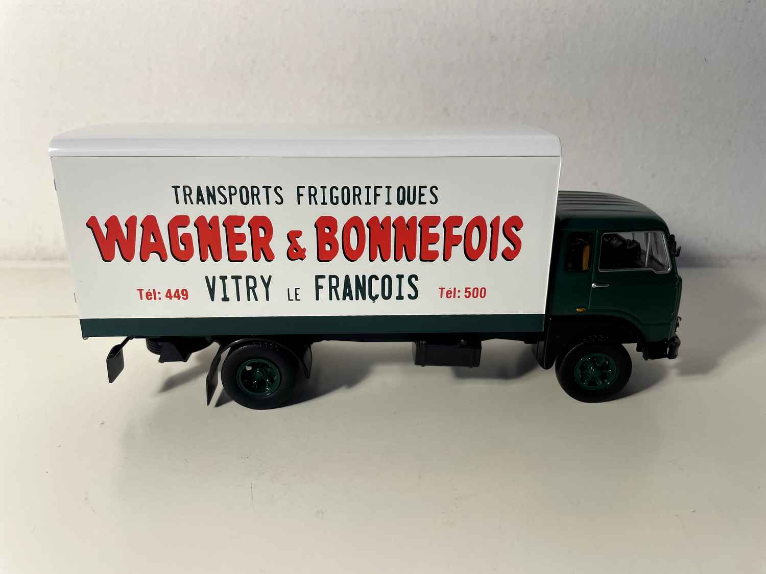 Fiat 643N Refrigerated Truck Green and White (Wagner & Bonnefois Refrigerated Transport)
