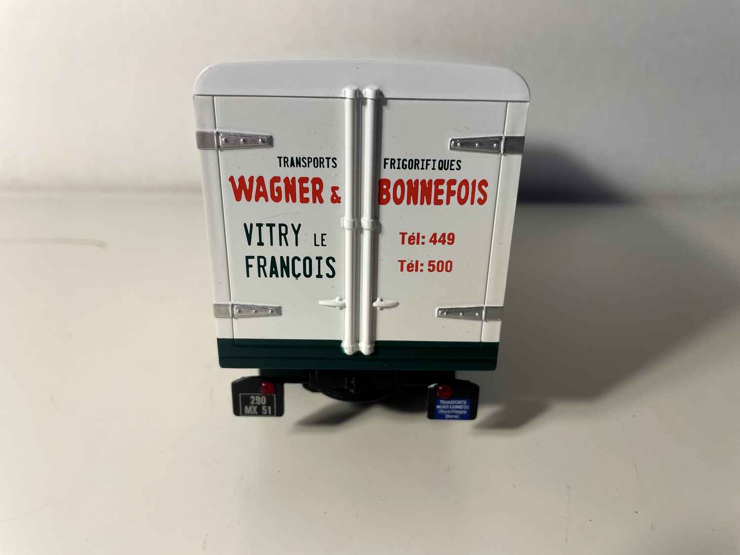 Fiat 643N Refrigerated Truck Green and White (Wagner & Bonnefois Refrigerated Transport)
