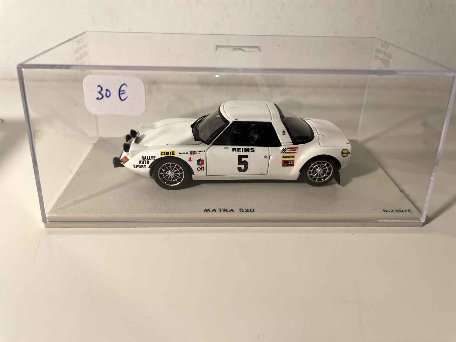 Biała Matra 530 numer 5 - Rajd Monte Carlo na Morzu Śródziemnym z 1969 roku