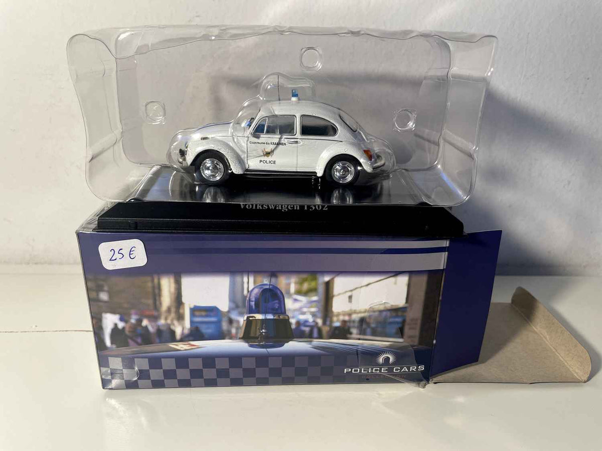 Volkswagen Beetle 1302 blanco, coche de policía belga