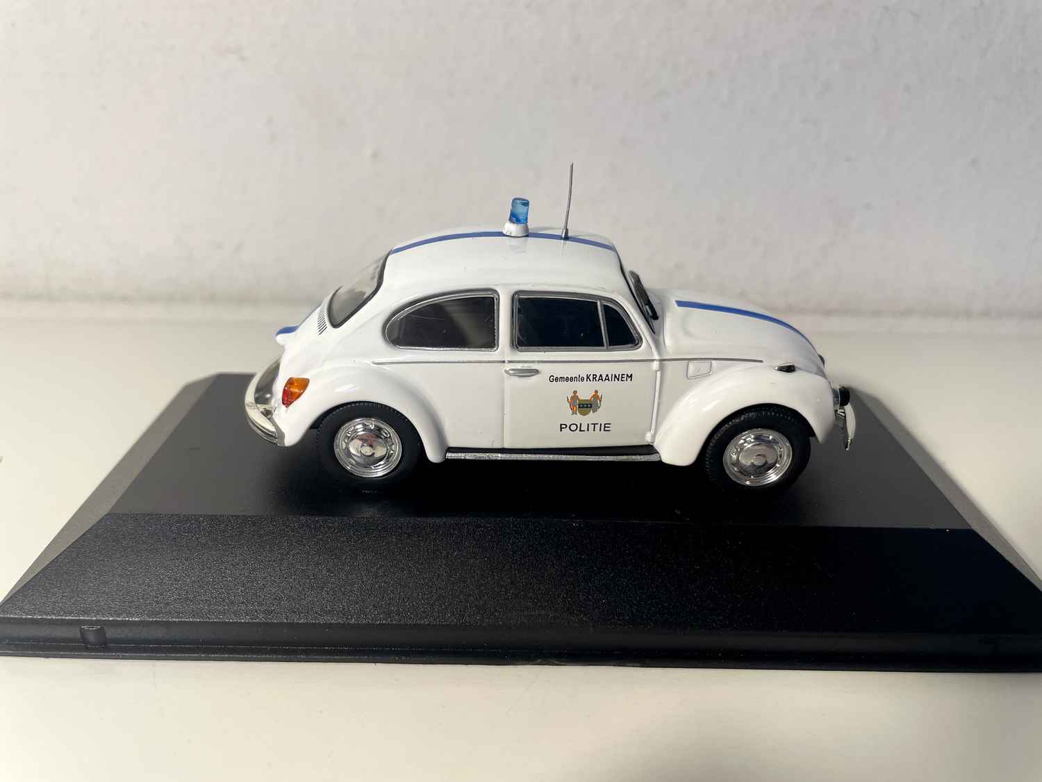 Volkswagen Beetle 1302 blanco, coche de policía belga