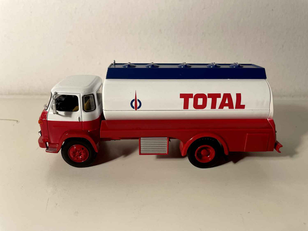 Saviem SM8 Tanker Truck Red and White TOTAL