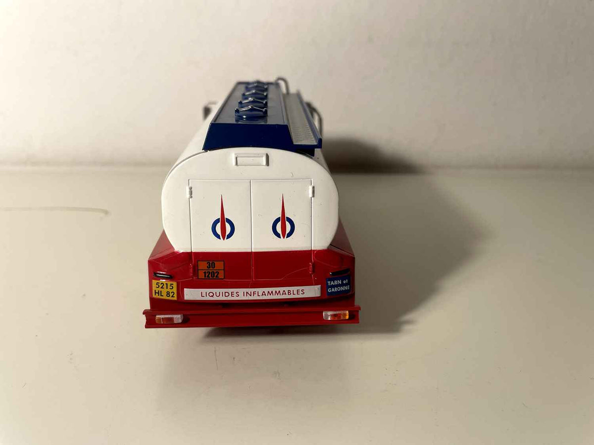 Saviem SM8 Tanker Truck Red and White TOTAL