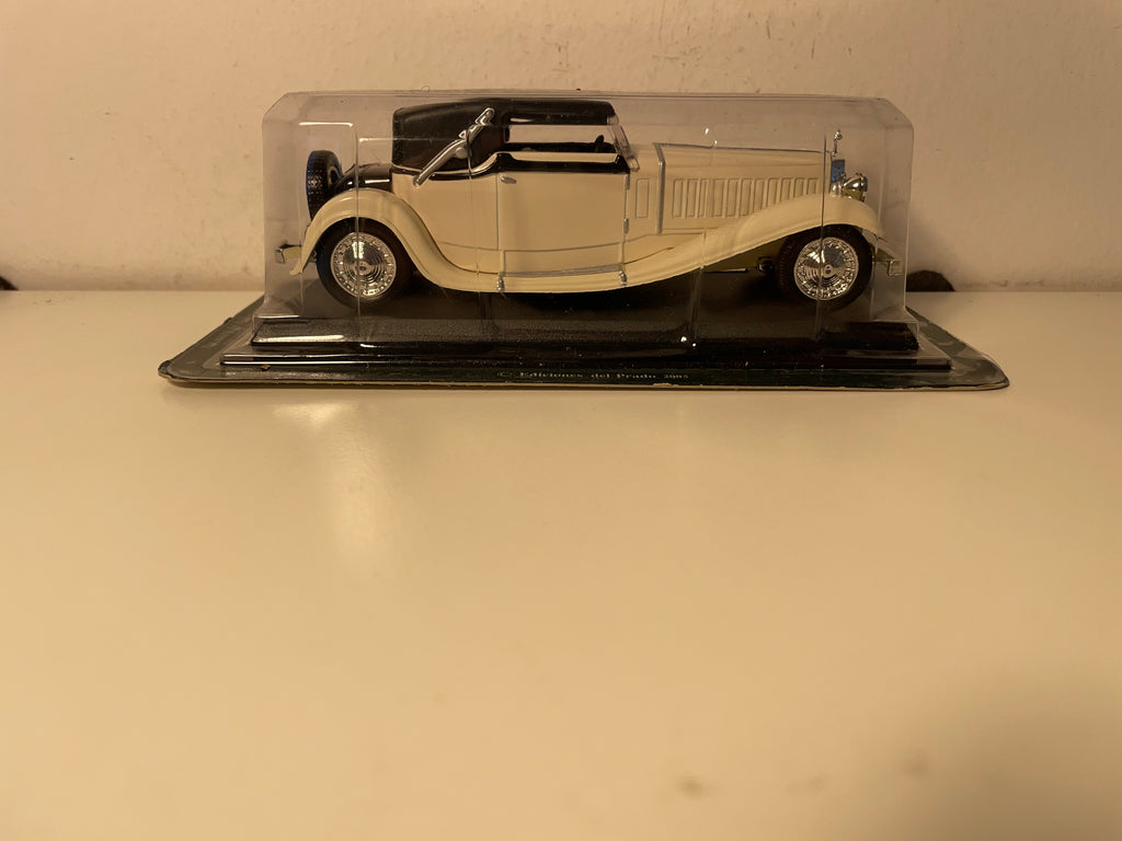 Bugatti royale beige et capote noire - Del Prado
