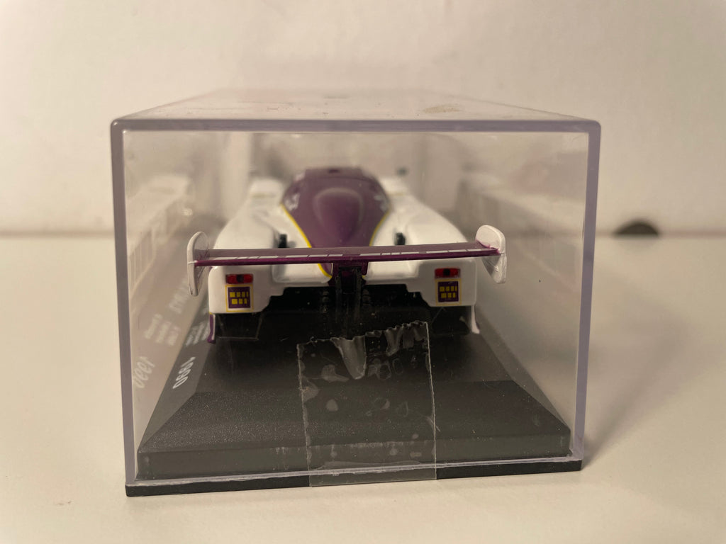 Jaguar XJR12 bianca e viola numero 3 (24 Ore di Le Mans 1990)