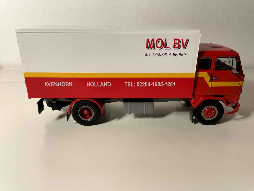 Orange and White Volvo F88 Truck MOL BV