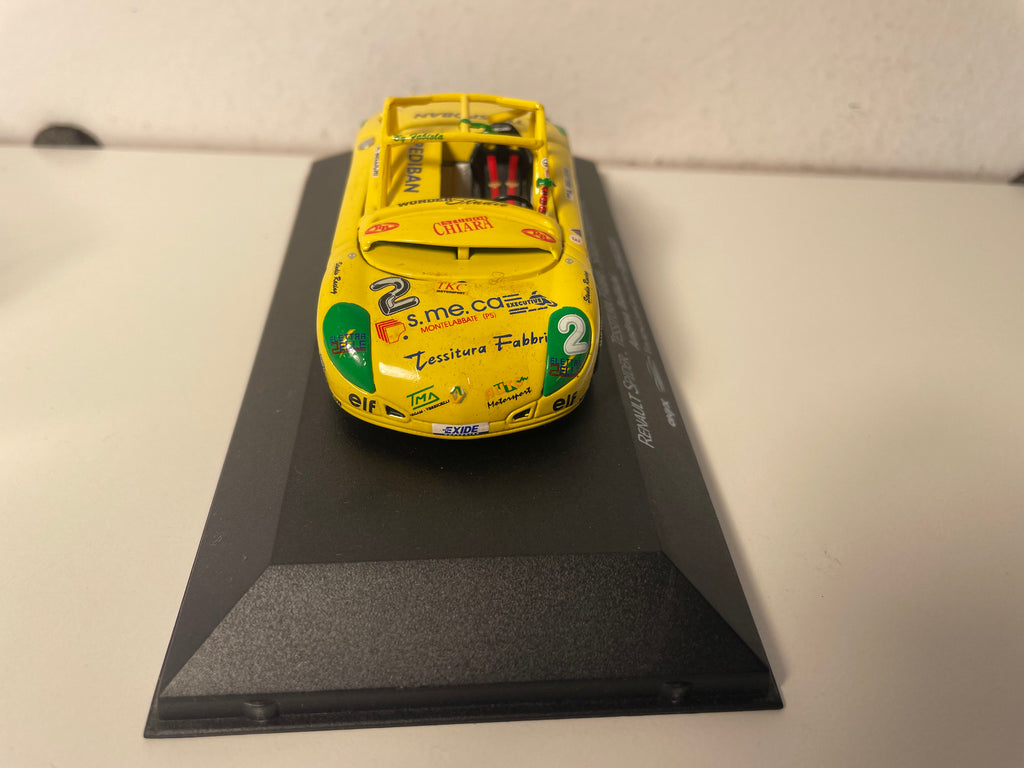 Renault Spider żółty i zielony numer 2 - Tessitura Fabbri - Spider Eurocoup 1998 - ONYX