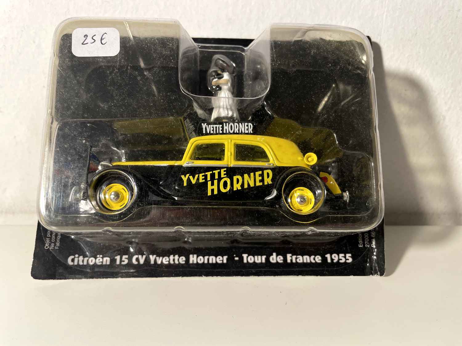 Citroën 15 CV amarelo e preto "Yvette Horner" do Tour de France de 1955