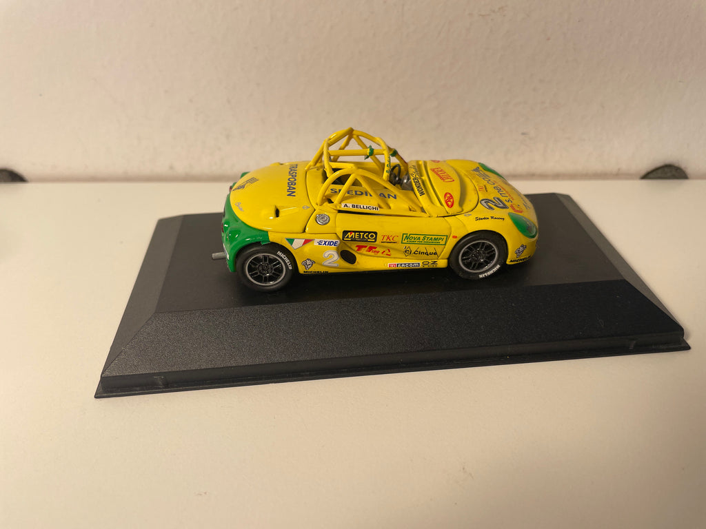 Renault Spider żółty i zielony numer 2 - Tessitura Fabbri - Spider Eurocoup 1998 - ONYX
