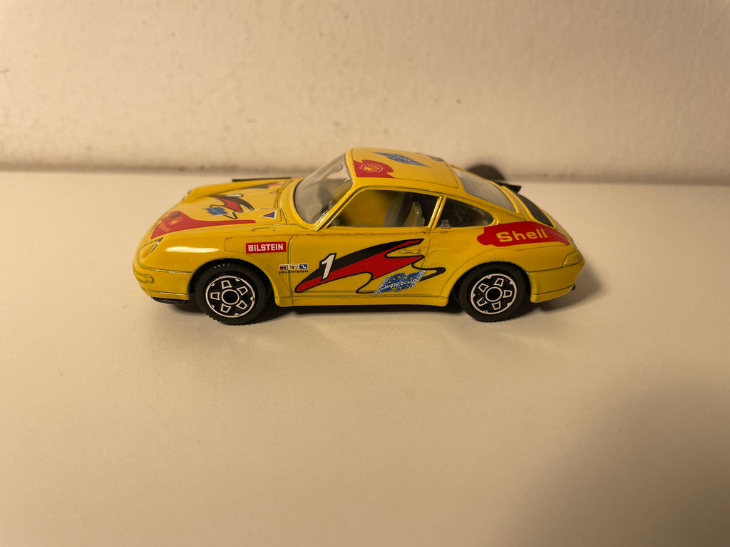 Porche 911 Carrera super cup jaune - BURAGO référence 4153