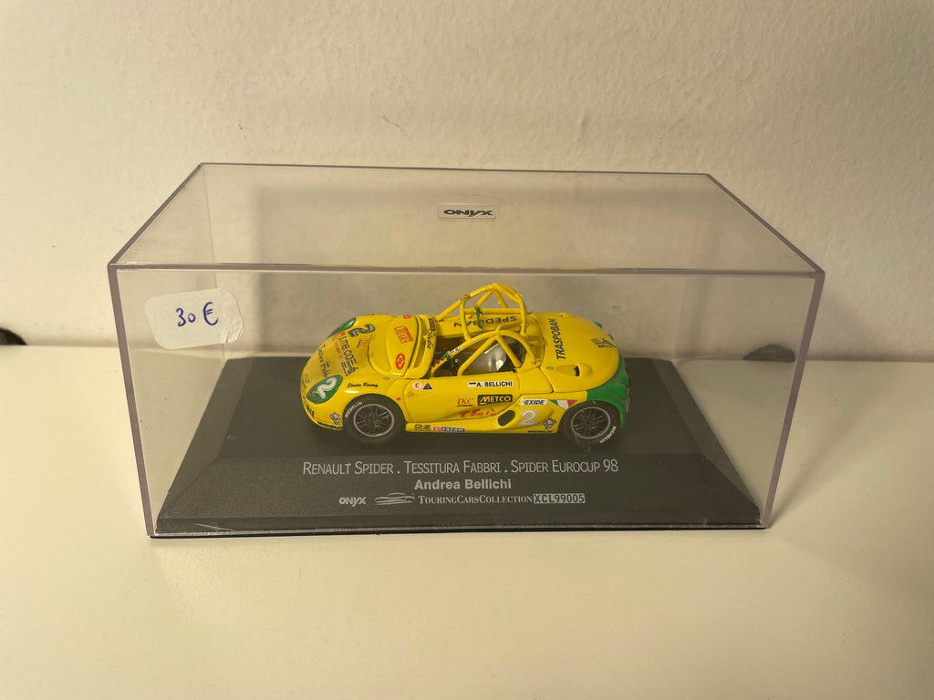 Renault Spider żółty i zielony numer 2 - Tessitura Fabbri - Spider Eurocoup 1998 - ONYX