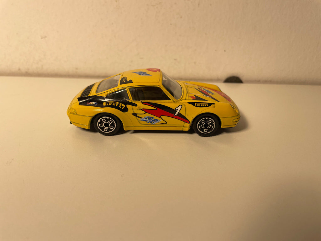 Porche 911 Carrera super cup jaune - BURAGO référence 4153
