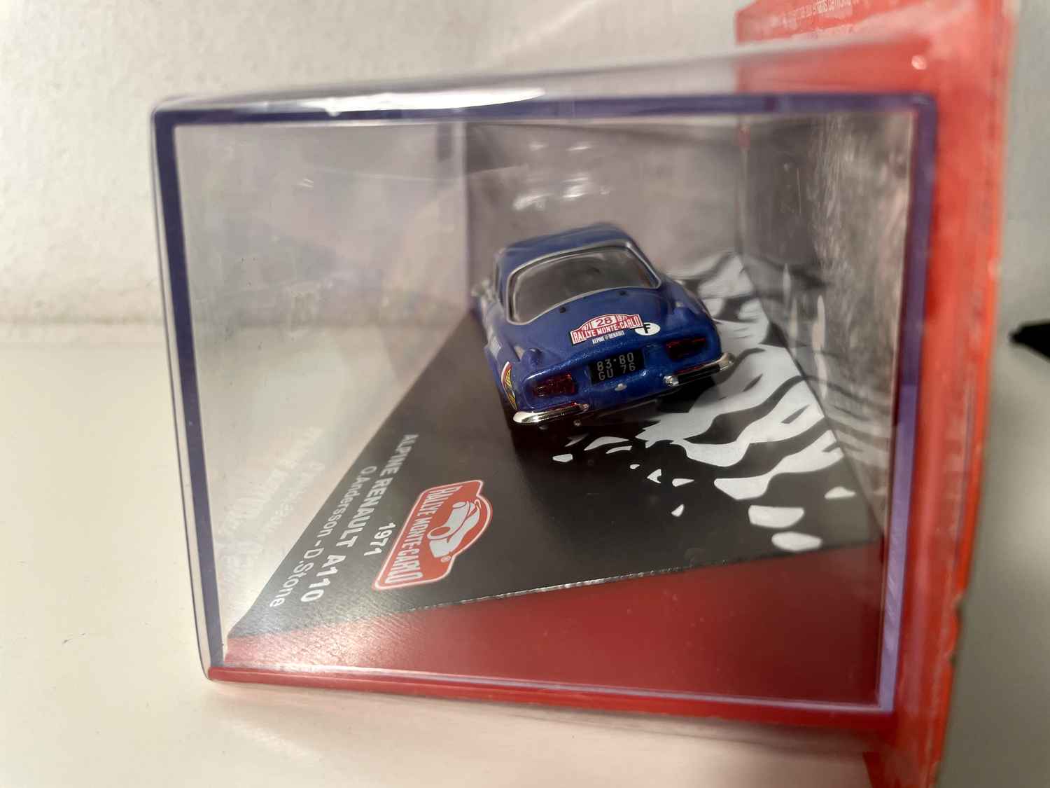 Renault Alpine A110 blu numero 28 - Rally di Monte Carlo 1971