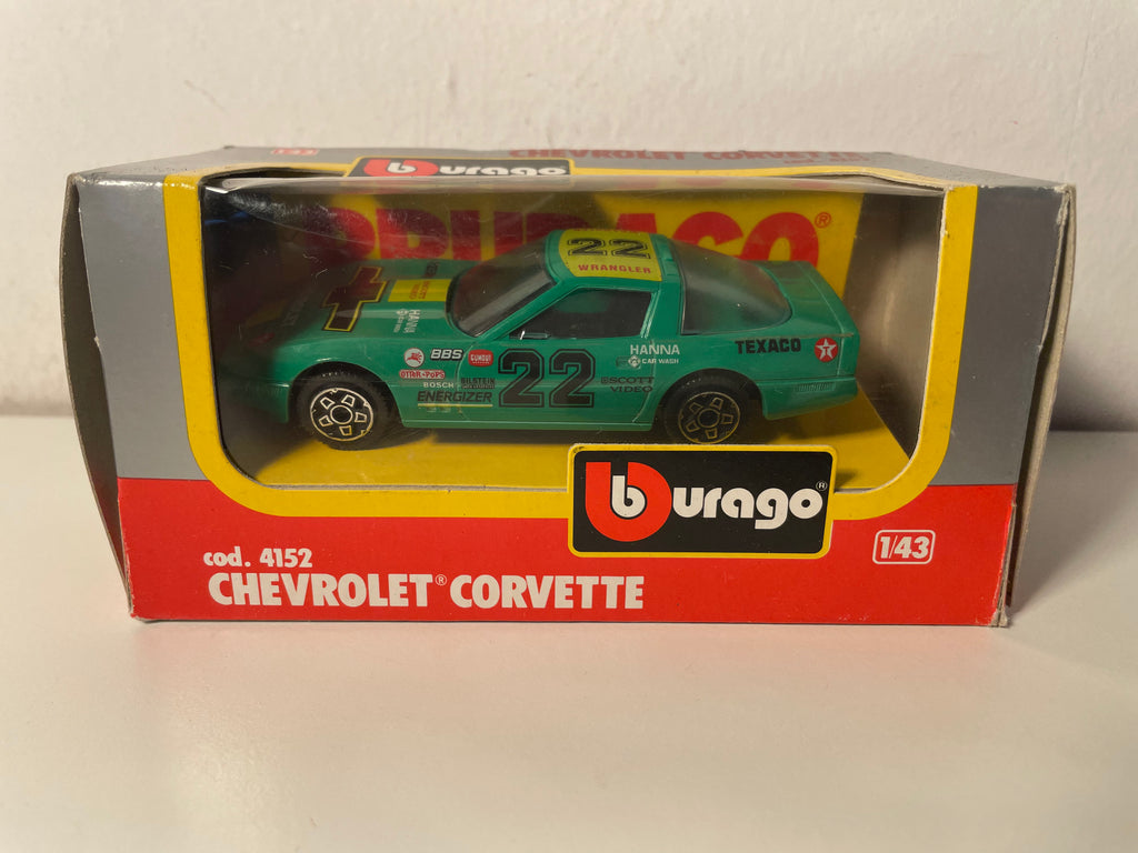 Chevrolet Corvette verte numéro 22 - BURAGO référence 4152