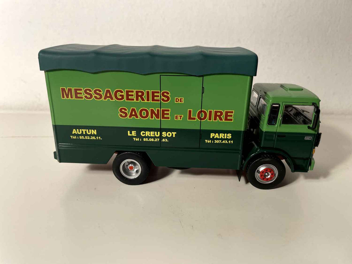 Camión Renault JN90 verde "Messageries de Saone et Loire"