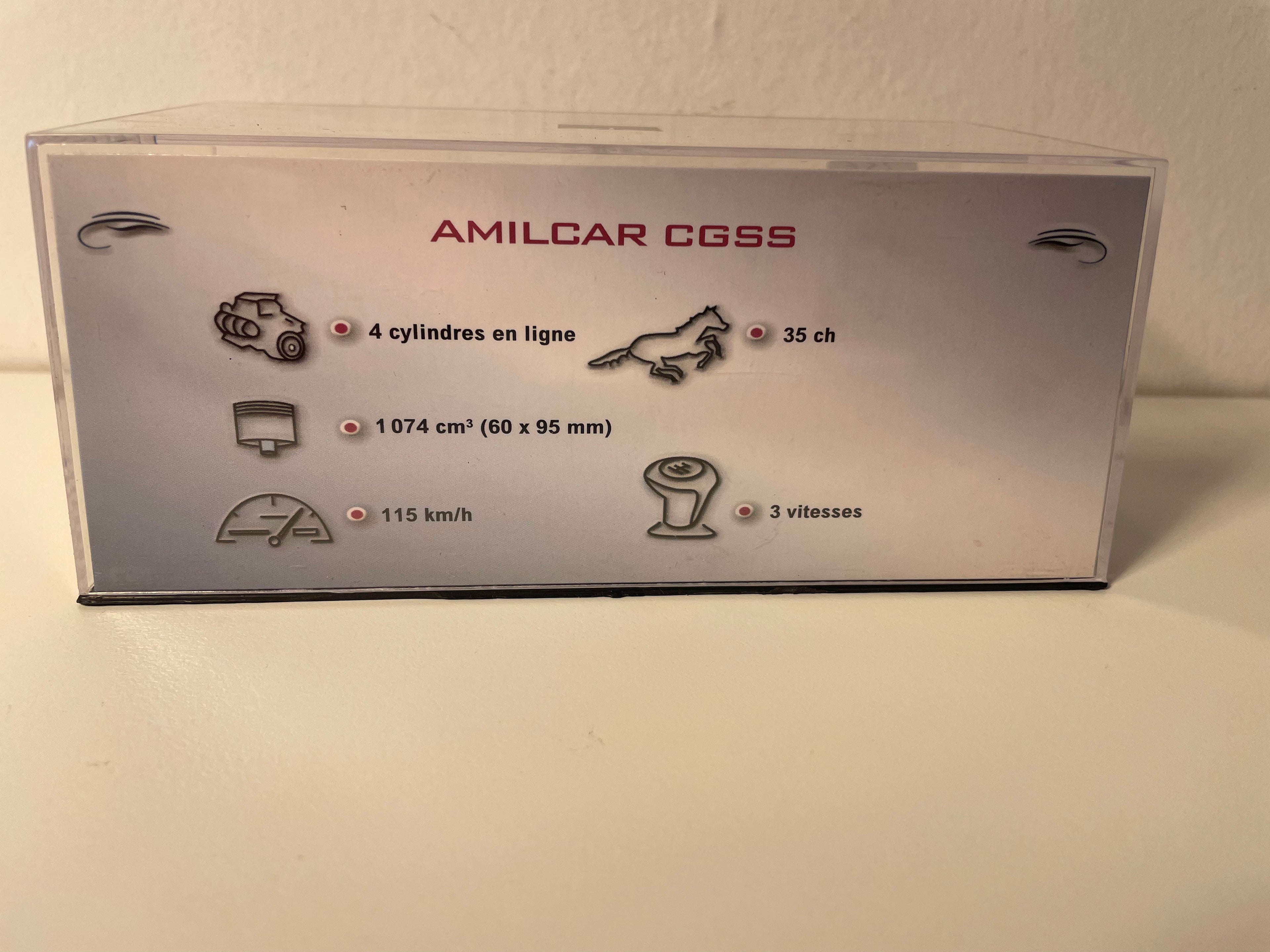 Amilcar CGSS rouge foncé/bordeaux de 1926