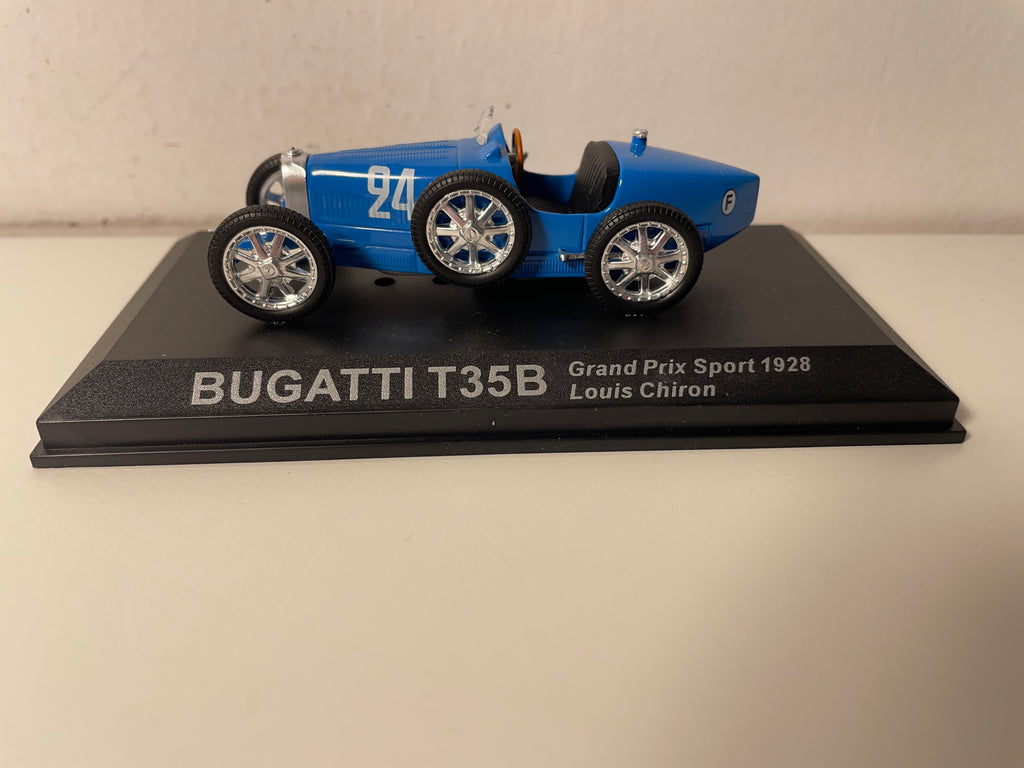 Bugatti T35B bleue numéro 24 (grand prix sport de 1928 - Louis Chiron) - (blister)