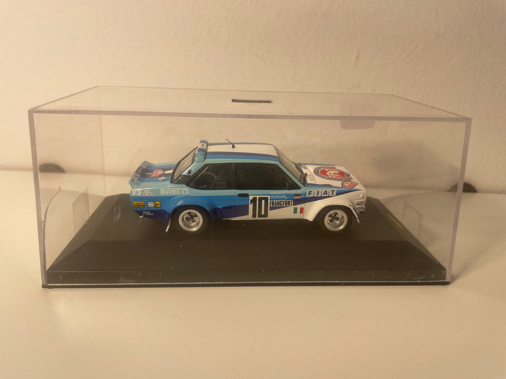 Fiat 131 Abarth blanca y azul número 10 - Monte-Carlo de 1980 - IXO