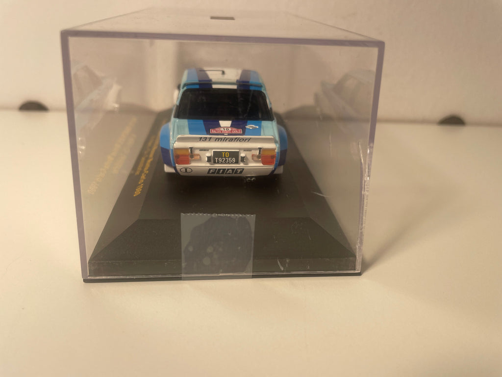 Fiat 131 Abarth blanca y azul número 10 - Monte-Carlo de 1980 - IXO
