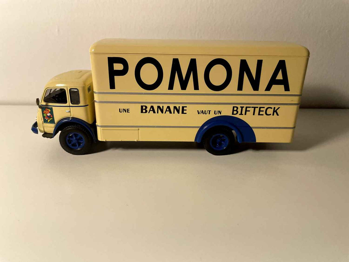 Camión LRS TANCARVILLE "Fainéant" de 1966, versión refrigerada con publicidad de POMONA